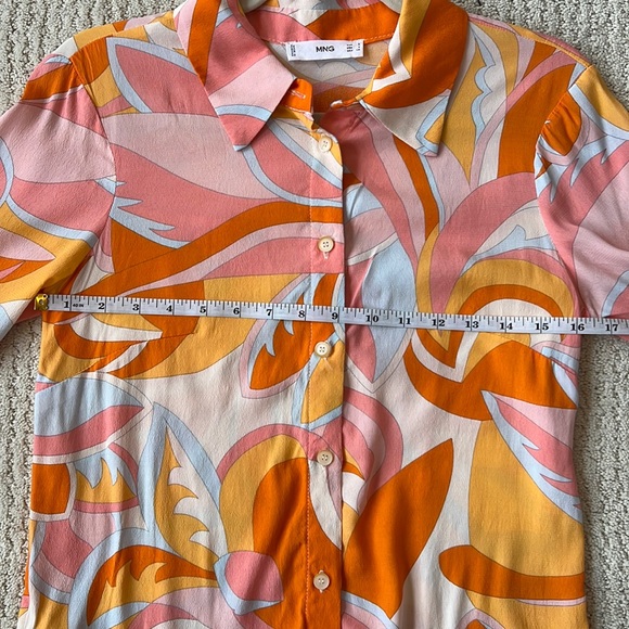 MANGO Matching Set Bralette Crop Top and Button Down Blouse S - Picture 11 of 13